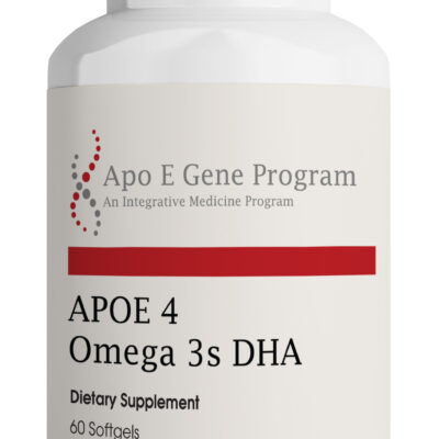 APOE 4 Omega 3s DHA bottle