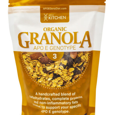 Organic Granola APO E Gene 3 Package bag, front